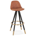 paris prix Tabouret de Bar "Krill" 97cm Marron & Noir