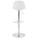 Paris Prix Tabouret De Bar "Queen" 81-104cm Blanc