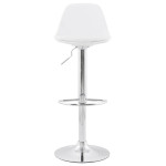 Paris Prix Tabouret De Bar "Queen" 81-104cm Blanc