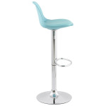 Paris Prix Tabouret De Bar "Queen" 81-104cm Bleu