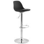 paris prix Tabouret de Bar "Queen" 81-104cm Noir
