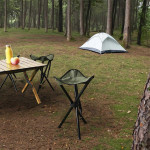 Paris Prix Tabouret De Camping "Pliable" 45cm Kaki