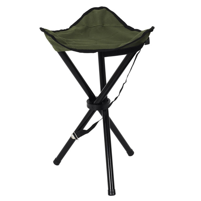 Paris Prix Tabouret De Camping "Pliable" 45cm Kaki