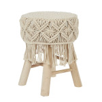 paris prix Tabouret Déco "Boho" 42cm Beige