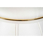Paris Prix Tabouret Design "Corin" 55cm Ivoire & Or