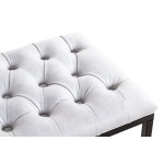 Paris Prix Tabouret Design "Olmida" 60cm Gris & Noir