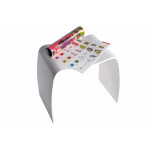 Paris Prix Tabouret Design "Oméga" 47cm Blanc
