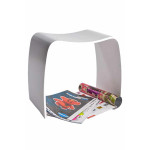 Paris Prix Tabouret Design "Oméga" 47cm Blanc