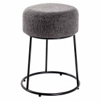 paris prix Tabouret Design Rond "Maeva" 46cm Gris