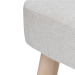 Paris Prix Tabouret Design "Thena" 36cm Ivoire