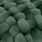 Paris Prix Tabouret Design "Tricot" 43cm Vert Jade