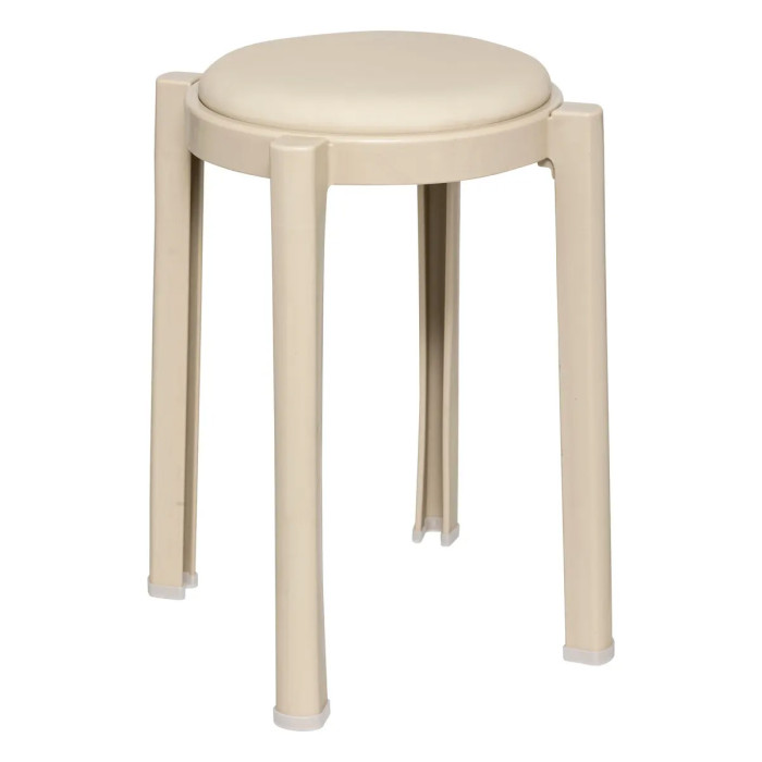 Paris Prix Tabouret Empilable "Plasta" 47cm Beige