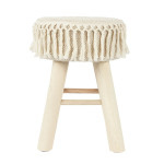 Paris Prix Tabouret En Bois "Pampa" 40cm Beige