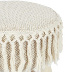 Paris Prix Tabouret En Bois "Pampa" 40cm Beige