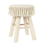 paris prix Tabouret en Bois "Pampa" 40cm Beige