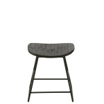 Paris Prix Tabouret En Bois "Teck" 45cm Noir