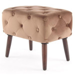 paris prix Tabouret en Velours "Piano" 60cm Marron