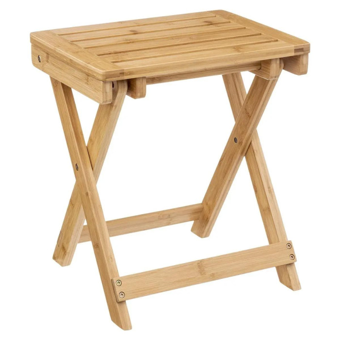 Paris Prix Tabouret Pliable "Bambou" 44cm Naturel