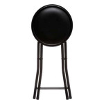 paris Prix Tabouret Pliant "Basic" 44cm Noir