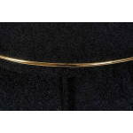 Paris Prix Tabouret Rond Déco "Corin" 55cm Noir & Or