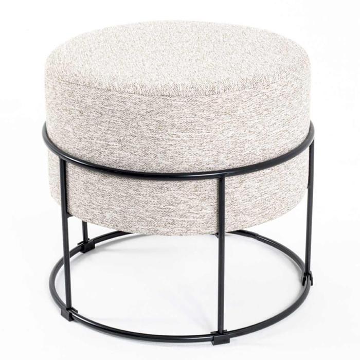 Paris Prix Tabouret Rond Design "Socle" 48cm Naturel