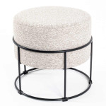 paris prix Tabouret Rond Design "Socle" 48cm Naturel