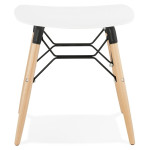 Paris Prix Tabouret Scandinave "Syrus" 47cm Blanc