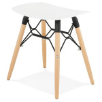 Paris Prix Tabouret Scandinave "Syrus" 47cm Blanc