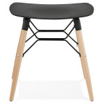 Paris Prix Tabouret Scandinave "Syrus" 47cm Noir