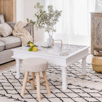 Paris Prix Tabouret "Suzette" 41cm Beige