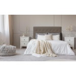 Paris Prix Tête De Lit Capitonnée "Amor" 160cm Taupe