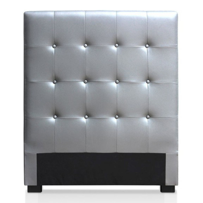 Paris Prix Tête De Lit Capitonnée "Amor" 90cm Argent