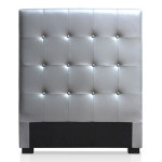 paris prix Tête de Lit Capitonnée "Amor" 90cm Argent