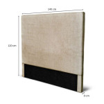 Paris Prix Tête De Lit Design "Bouma" 160cm Beige