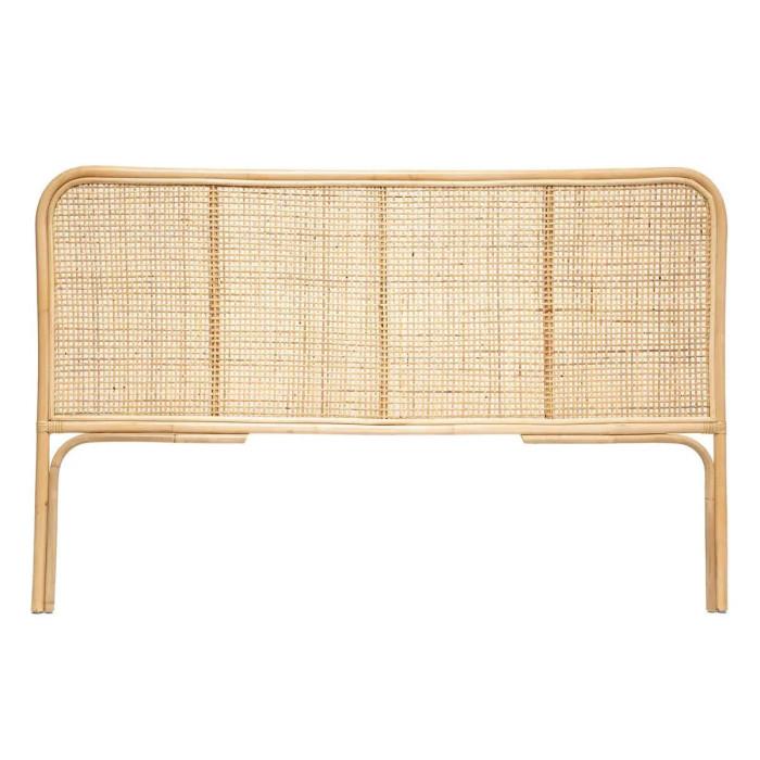 Paris Prix Tête De Lit En Rotin "Ronnie" 160cm Beige