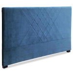 Paris Prix Tête De Lit En Velours "Jones" 160cm Bleu