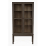 paris prix Vitrine 2 Portes "AbbeyWood" 170cm Marron