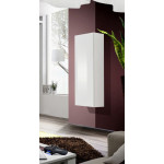 Paris Prix Vitrine Murale Design "Fly I" 126cm Blanc