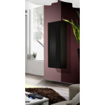 Paris Prix Vitrine Murale Design "Fly I" 126cm Noir