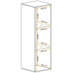 Paris Prix Vitrine Murale LED "Switch" 120cm Noir