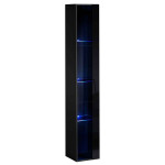 paris prix Vitrine Murale LED "Switch" 180cm Noir