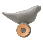 Paris Prix Patère 1 Crochet Design "Oiseau" 11cm Gris