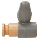 Paris Prix Patère 1 Crochet Design "Oiseau" 11cm Gris