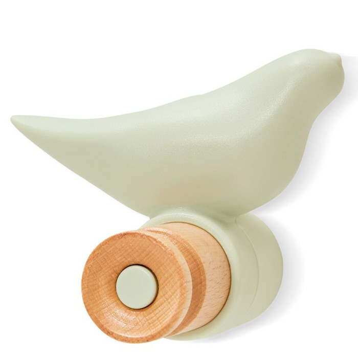 Paris Prix Patère 1 Crochet Design "Oiseau" 11cm Vert