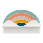paris prix Patère Avec Étagère "Arc-en-Ciel" 48cm Multicolore
