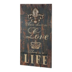paris prix Patère Murale 5 Crochets "Love Life" 60cm Naturel