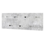 Paris Prix Patère Murale 7 Crochets Déco "Béton" 80cm Gris