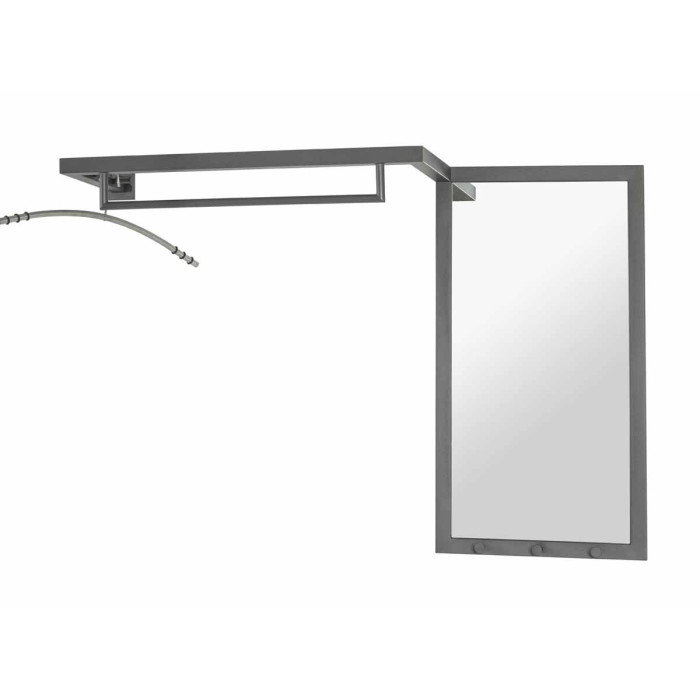 Paris Prix Patère Murale Design "Ama" 108cm Anthracite