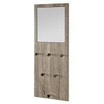 paris prix Patère Murale & Miroir Design "Bora" 80cm Naturel
