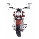 paris prix Patère Murale Vintage "Motard II" 64cm Rouge